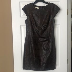 Sexy animal print fitted dress.